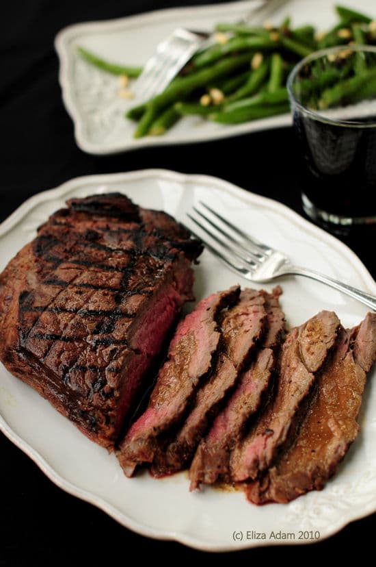 Grilled London Broil with Rum Molasses Sauce