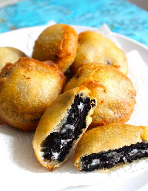 Fried Oreos are a state fair special and they're so easy to make at home you don't have to wait for the fair to come back around!