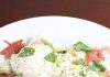 This Prosciutto and Mozzarella with Poached Eggs is a quick and easy, five-minute lunch (or breakfast) that also happens to look elegant, and taste delicious. If I do say so myself.