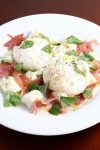 This Prosciutto and Mozzarella with Poached Eggs is a quick and easy, five-minute lunch (or breakfast) that also happens to look elegant, and taste delicious. If I do say so myself.