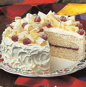 white chocolate raspberry cake