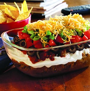 Recipe for 7-Layer Taco Dip