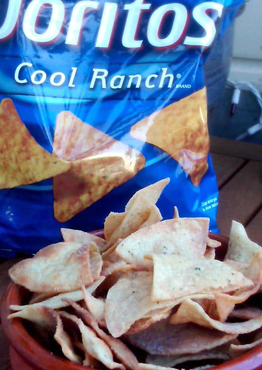 Homemade Cool Ranch Doritos