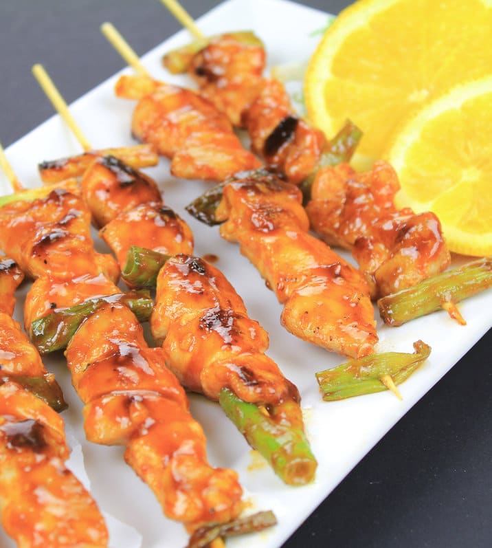 Recipe for Korean spicy chicken skewers