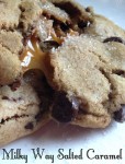 Just one bite into these Milky Way Salted Caramel Chocolate Chip Cookies will begin a revolution of flavor in your mouth by amping up ordinary chocolate chip cookies with a bit of salted caramel!