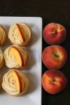 This recipe makes perfect peach cupcakes topped with a light, fresh peach cream cheese frosting. The perfect dessert for summer!