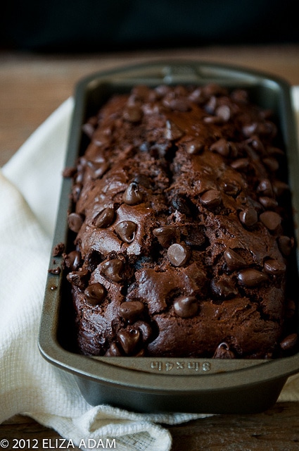 Double Chocolate Zucchini Bread - The double chocolate will make you want to dive right in. The hidden serving of veggies will remove all your guilt.