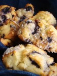 These tender, moist blueberry scones are studded with juicy blueberry goodness. They are wonderful hot, split in half and slathered with butter.