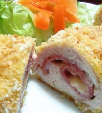 This easy Chicken Cordon Bleu is a family favorite stuffed with ham and melted cheese! An easy to make and elegant entree
