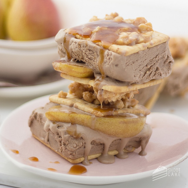 Double_Chocolate_Ice_Cream_Sandwiches_with_Caramelised_Pears