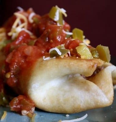 Homemade Baked Chicken Chimichangas