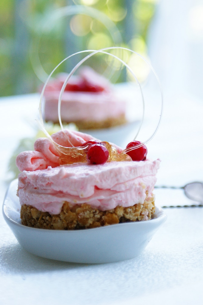 Redcurrant Cottage cheese cake