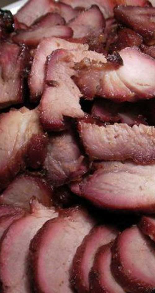 Recipe for Chinese Roast Pork - This recipe makes the yummy pork that goes in many of your Chinese takeout dishes.