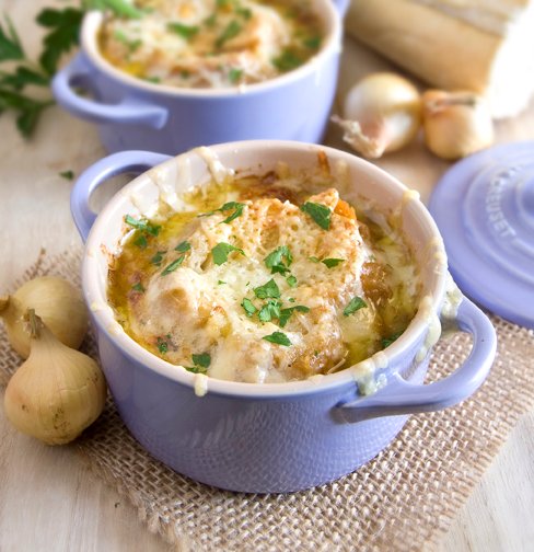 Classic French onion soup. The perfect cure to a cold winter day