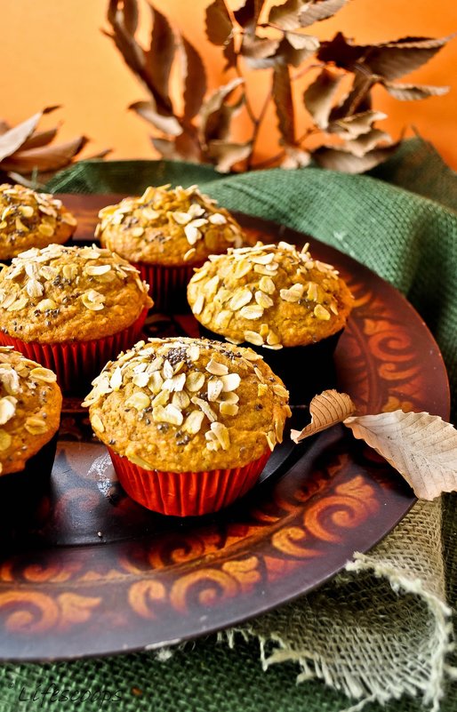 Pumpkin_Oats_Muffins_with_Cranberries_and_Chia_Seeds