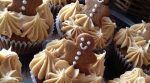 Gingerbread Cupcakes Recipe – After making some gingerbread cookies, I thought they would look adorable on top of some cupcakes. The molasses and ginger takes me back to Granny’s kitchen and watching her bake.  Such nostalgia. 