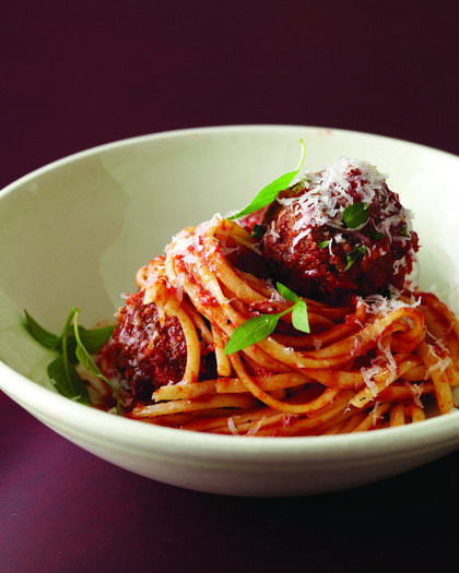Recipe for Slow-Braised Ragu and Meatballs