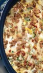 Slow Cooker Breakfast Casserole – This is a wonderful recipe that can cook all night while you sleep. Wake up, make the coffee, and breakfast is ready.