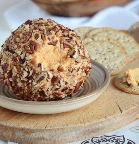 Looking for an easy recipe to serve at your next party? Paired with crackers, this Cheddar Blue Cheese Ball is the perfect answer.