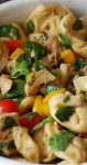 This Balsamic Chicken Spinach and Tomato Pasta Salad is a great dish which has been eaten in my house as a side dish and as a main dish.  I hope you find it as delicious as my family does!