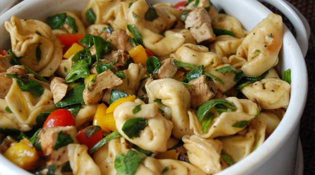 This Balsamic Chicken Spinach and Tomato Pasta Salad is a great dish which has been eaten in my house as a side dish and as a main dish.  I hope you find it as delicious as my family does!