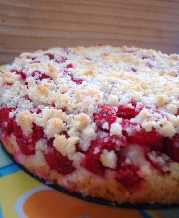 Recipe for Cherry Crumble Cake