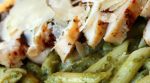 The avocado in this Avocado Penne Pesto with Grilled Chicken brings a creaminess and delicious flavor to the sauce. It may almost be better than traditional pesto!