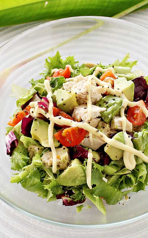 Recipe for Avocado Chicken Salad - This quick and easy chicken salad recipe is perfect for a light lunch or dinner.