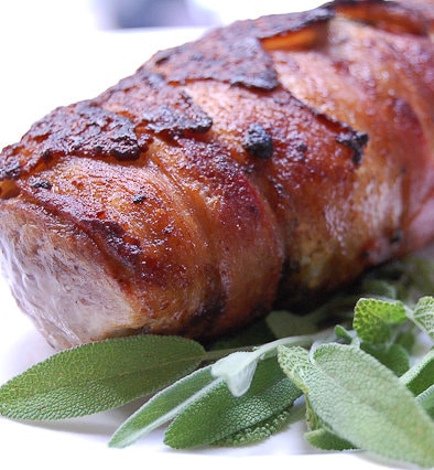 Recipe for Bacon-wrapped Pork Tenderloin