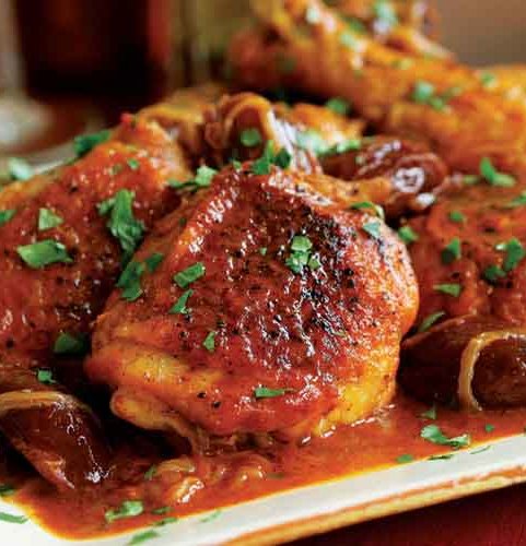 Recipe for Braised Chicken with Chiles