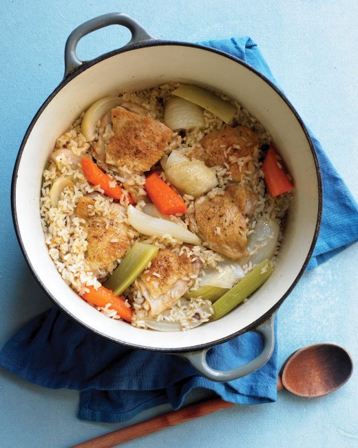 Recipe for Brown Rice Chicken Skillet Dinner