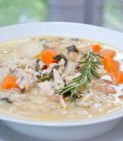 Recipe for Chicken Stew with Spinach and Barley