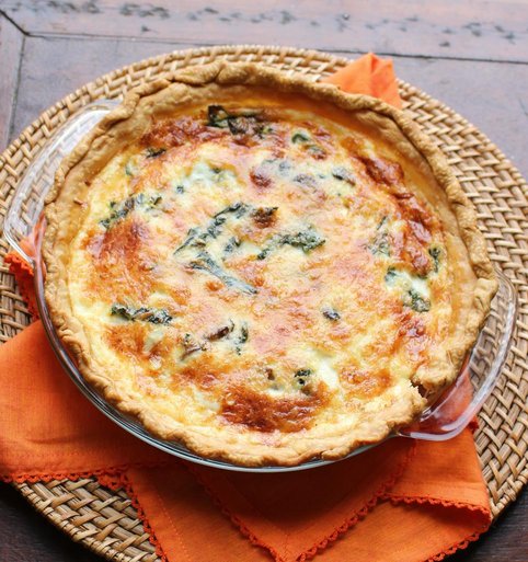 Quiche with Swiss Chard and Mushroom Recipe - STL Cooks