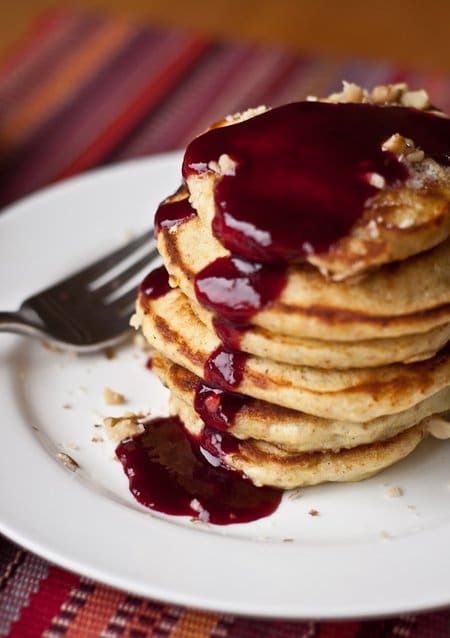 silver_dollar_pancakes_with_blackberry_syrup