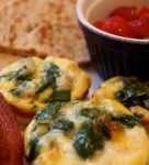 Recipe for Mini Frittatas with Spinach and Tomatoes