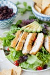 Recipe for Tortilla-Crusted Chicken Salad with Cilantro Dressing