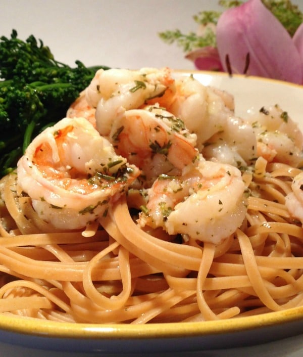 Recipe for White Wine Lemon and Herb Shrimp