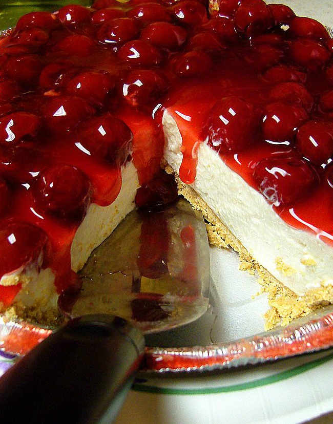 Cherry-Berry Low Fat Fake Cheesecake