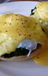 Eggs Florentine Recipe – This variation on the classic eggs Benedict uses spinach instead of Canadian bacon. The hollandaise sauce is prepared over a double boiler, ensuring it cooks slowly and gently.