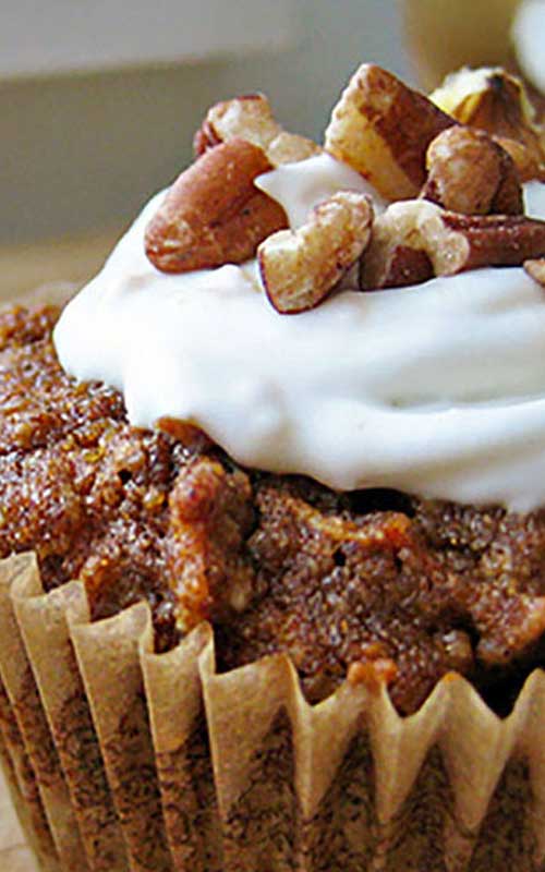 Healthy, naturally sweet, and filled with protein .. these carrot cake muffins are a wonderful idea for breakfast or snack.