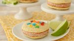 Coconut Lime Rainbow Whoopie Pies Recipe – You will love the fun tropical flavors in these “Coconut Lime Rainbow Whoopie Pies!”