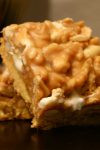 Payday Cookie Bars Recipe – These bars will satisfy any Payday craving. A buttery crust is topped with a sticky mixture of marshmallows, peanuts and rice crispies for crunch.