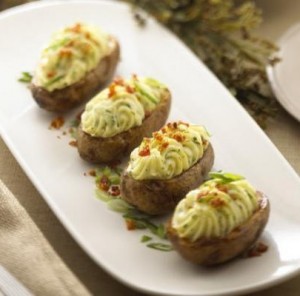 Twice Baked Potatoes with Garlic and Herb Cheese Recipe - STL Cooks