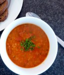 Lentils are not just for winter. Try this spruced up spring time Spanish style soup.