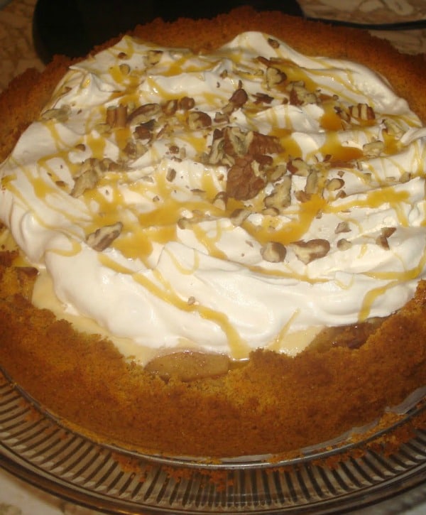 Recipe for Caramel Apple Cheesecake Pie