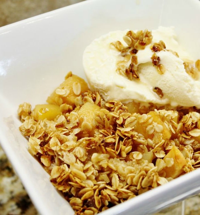 Recipe for  Oatmeal Apple Crisp - GF