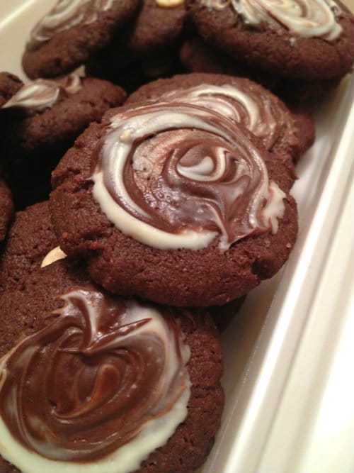 Chocolate Swirl Brownie Cookies