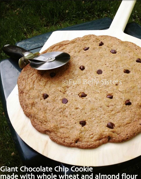 Giant Triple Chocolate Chip Cookie In A Pan