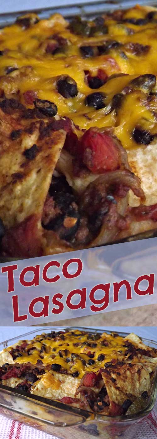 Recipe for Baked Taco Lasagna