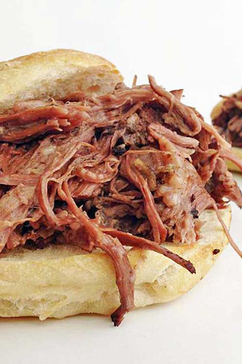 For some reason I always figured French Dip sandwiches to be hard to make. In reality, these Crock Pot Shredded French Dip sandwiches are beyond super easy.